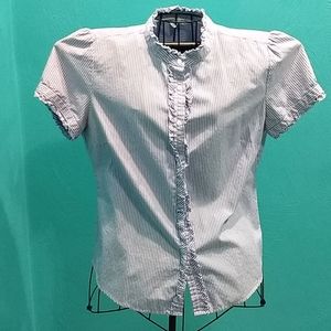 J Crew short sleeved blouse